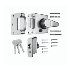 Sat CHROME 40mm BS HIGH SECURITY NIGHTLATCH