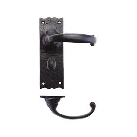 COLONIAL 150x50mm BLACK ANTIQUE LEVER BATH FURNITURE