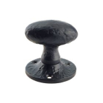 BA OVAL MORTICE KNOB FRN ON ROUND BACKPLATE